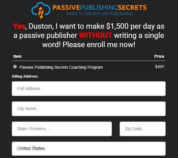 Duston McGroarty – Passive Publishing Secrets Download