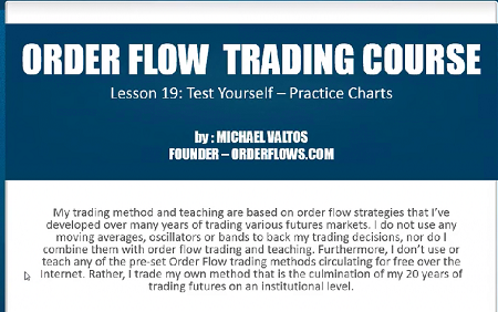 Michael Valtos - Order Flow Trading Course Download