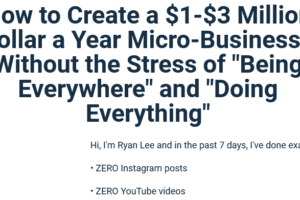 Ryan Lee – Micro-Business Workshop Download