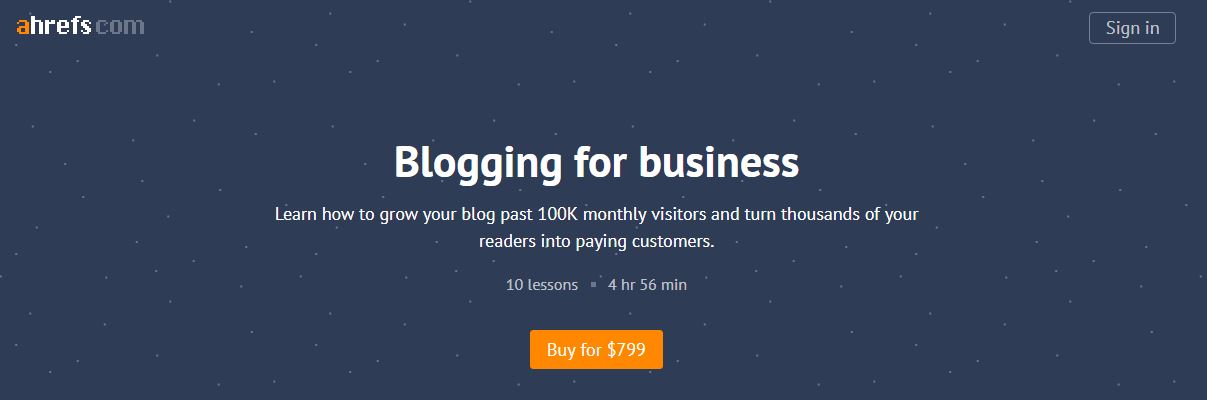 Ahrefs Academy – Blogging for Business Download