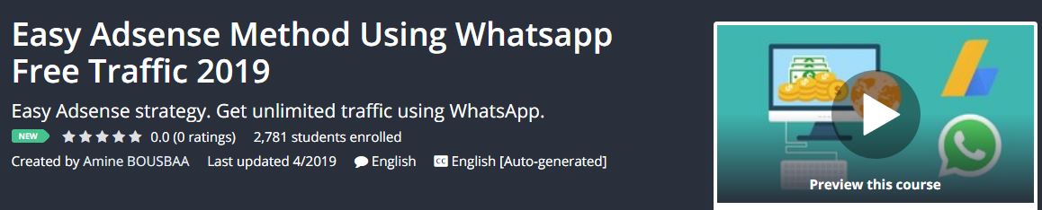 Easy Adsense Method Using Whatsapp Free Traffic 2019 Download