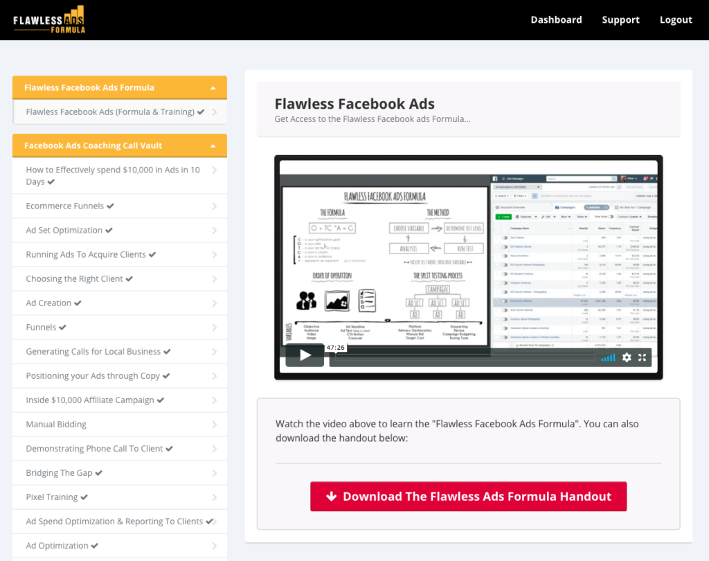 Flawless Facebook Ads Formula Download