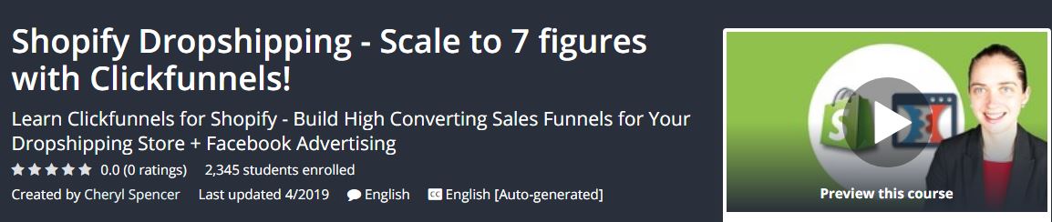 Shopify Dropshipping - Scale to 7 figures with Clickfunnels Download