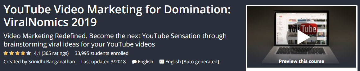 YouTube Video Marketing for Domination - ViralNomics 2019 Download