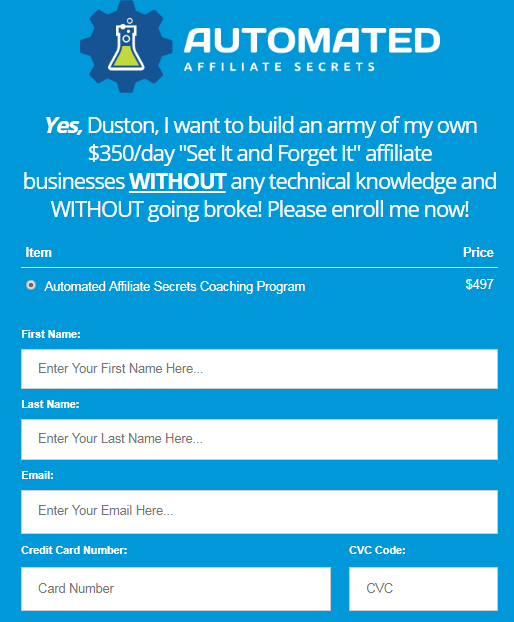 Duston McGroarty - Automated Affiliate Secrets Download