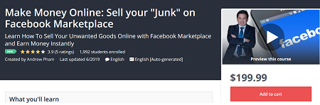 Make Money Online - Sell your Junk on Facebook Marketplace Download
