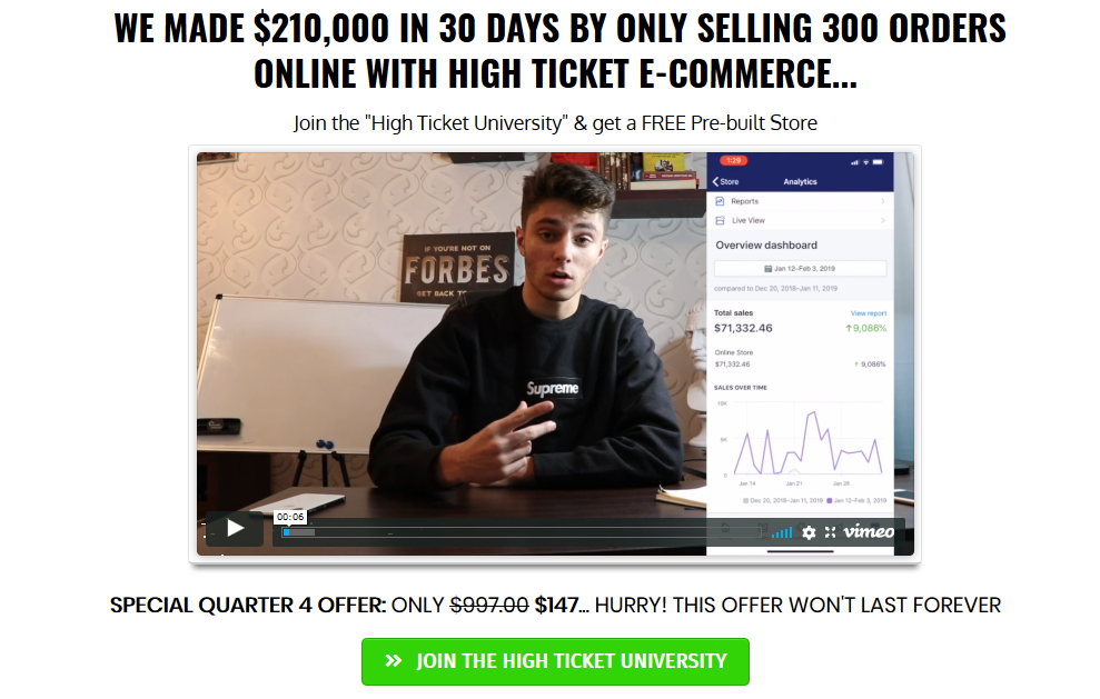 High Ticket University - First 100k Formula Download