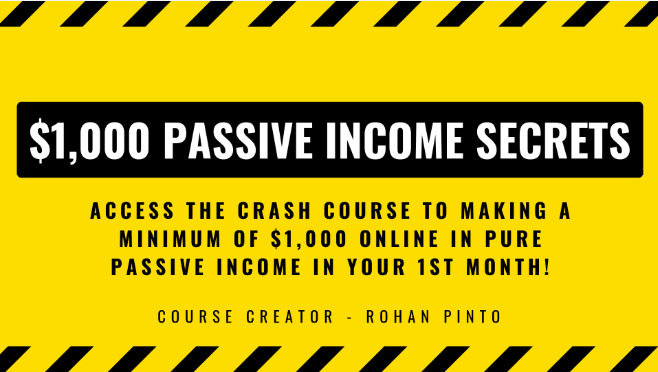 $1,000 Passive Income Crash Course Download