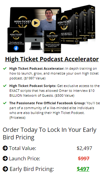 Omar Elattar – High Ticket Podcast Accelerator Download