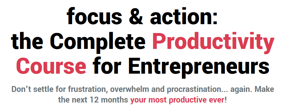 Shane Melaug - Focus & Action Productivity Course 2019 Download