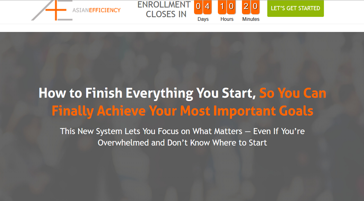 AsianEfficiency Finisher’s Fastlane – Increase Your Productivity And Focus Download