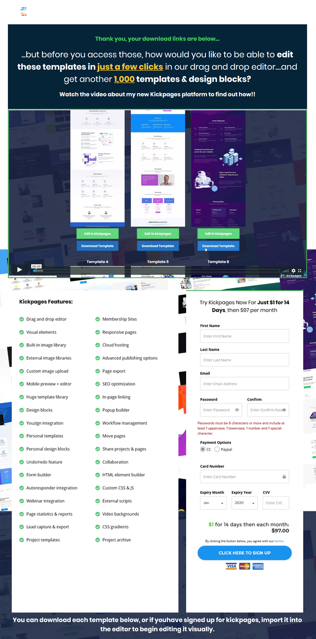 20 Sales Page and Landing Page Templates Download