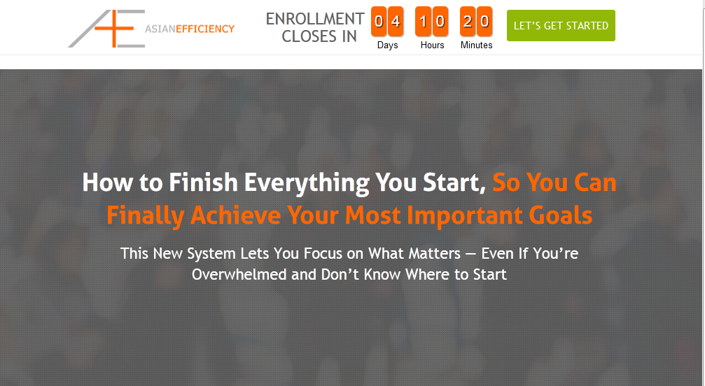 Asian Efficiency – Finisher’s Fastlane Download