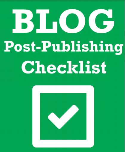 Blog Publishing Checklist Free Download