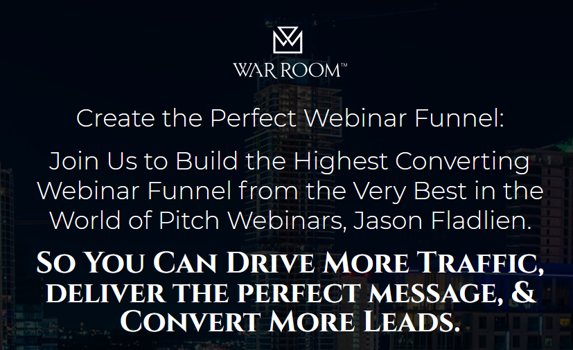 Jason Fladlien – Webinar Funnels (Warroom Mastermind) Download