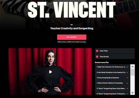 MasterClass - St. Vincent Teaches Creativity & Songwriting Download