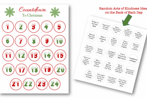 PLR Printable Christmas Advent Calendar + 2021 Calendar Free Download