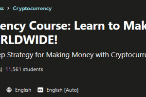 Cryptocurrency Course - Learn to Make Money Online WORLDWIDE Free Download