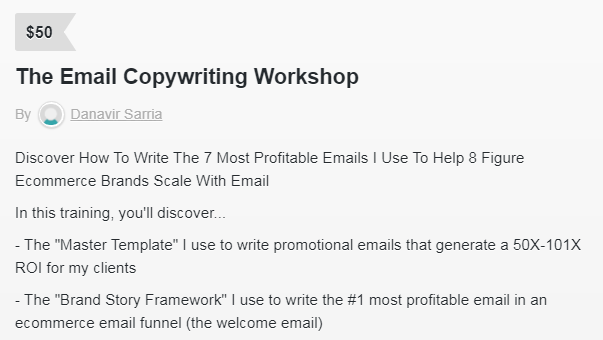Danavir Sarria - Ecomm Email Workshop Download