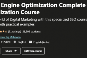 Search Engine Optimization Complete Specialization Course Free Download