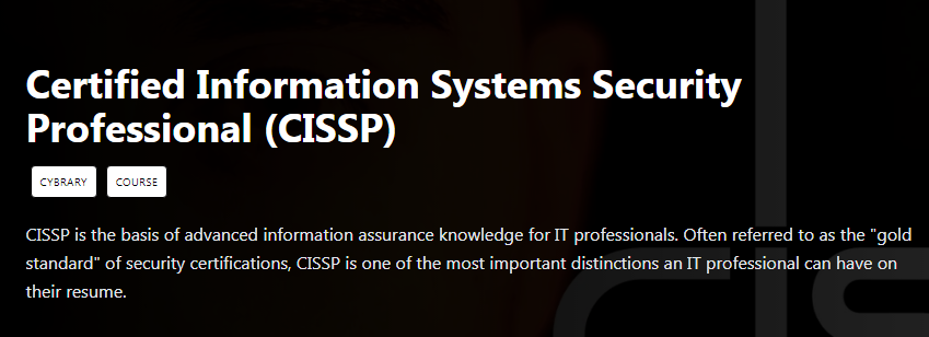 Certified Information Systems Security Professional (CISSP) Free Download