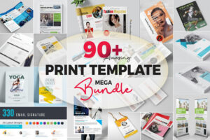 90+ Print Templates Mega Bundle Free Download