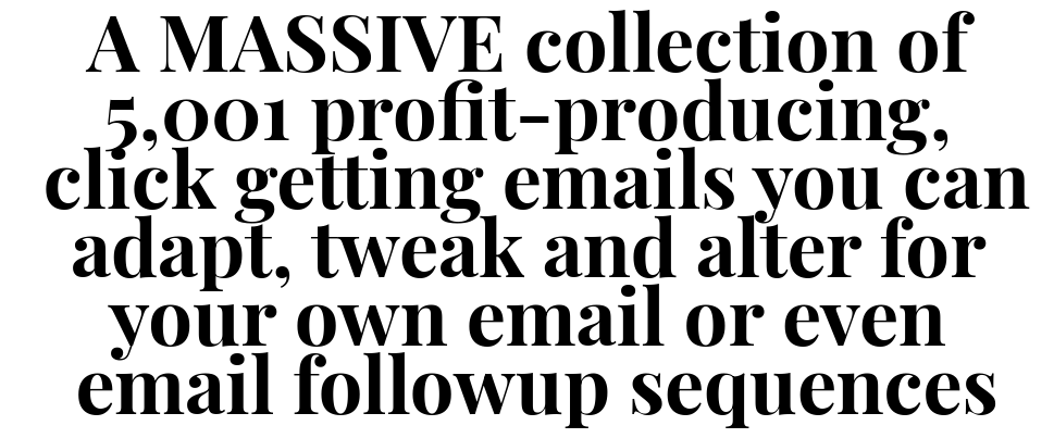 5,001 Profit-Producing Emails Free Download