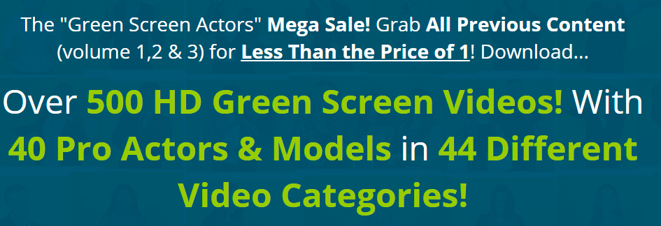 Green Screen Actors Mega Sale Free Download