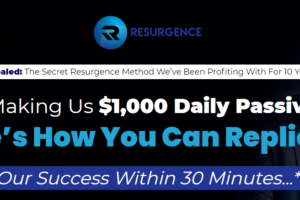 Resurgence - Secret Resurgence Method We’ve Been Profiting With For 10 Years Free Download