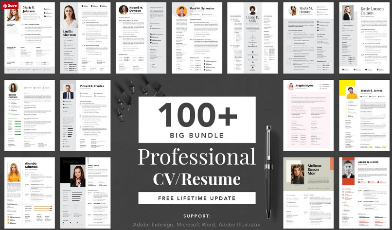 Big Bundle Professional CV Resume Free Download