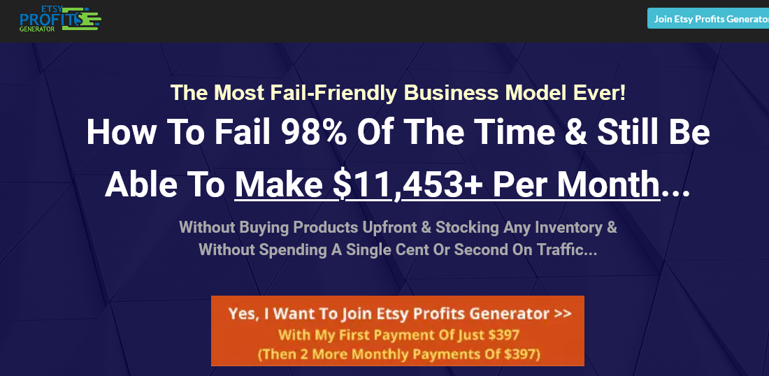 Dave Kettner - ETSY Profits Generator - How To Make $11,453+ Per Month On ETSY Download