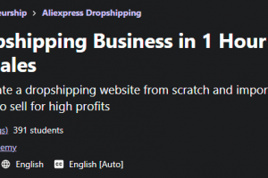 Start Dropshipping Business in 1 Hour & Reach 7 Figure Sales Free Download