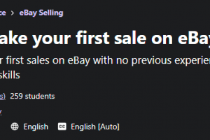 How to make your first sale on eBay Free Download