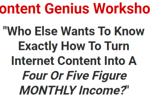 Tony Shepherd - Content Genius Workshop Free Download