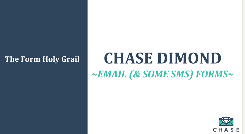 Chase Dimond – Master Email (& SOME SMS) Collection Forms & Welcome Messages Download