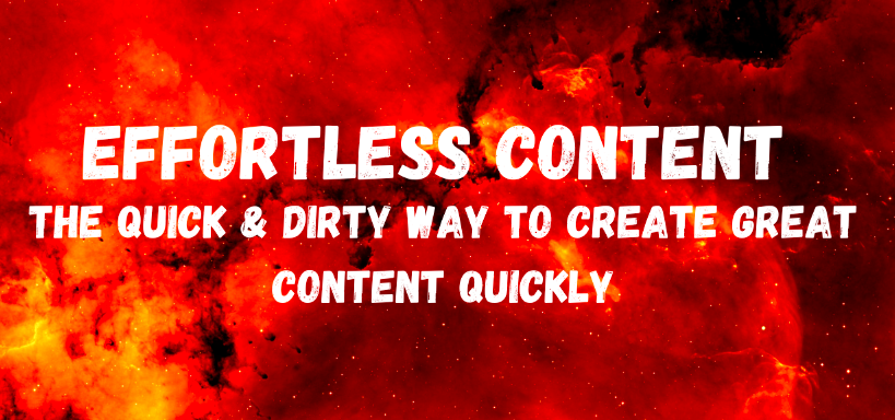 Ryan Booth - Effortless Content - The Quick & Dirty Way To Create GREAT Content Quickly Download