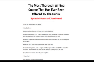 Cardinal Mason and Chase Dimond – Copy MBA + The Freelancing Masterclass Download