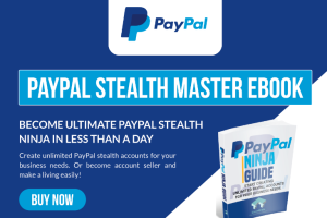 Start Creating Unlimited PayPal Stealth Accounts For Your Business Needs. Become Certified PayPal Ninja In A Day