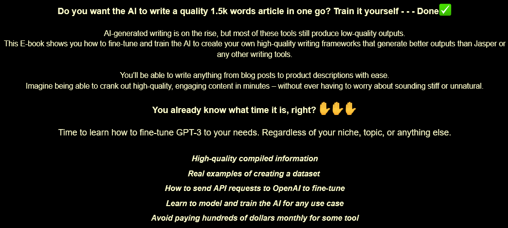 Stop Wasting Money on AI Writers Train And Fine-Tune Your Own AI For Free With No Code ⚡⚡⚡Real Method & Practice Examples ⚡⚡ Download