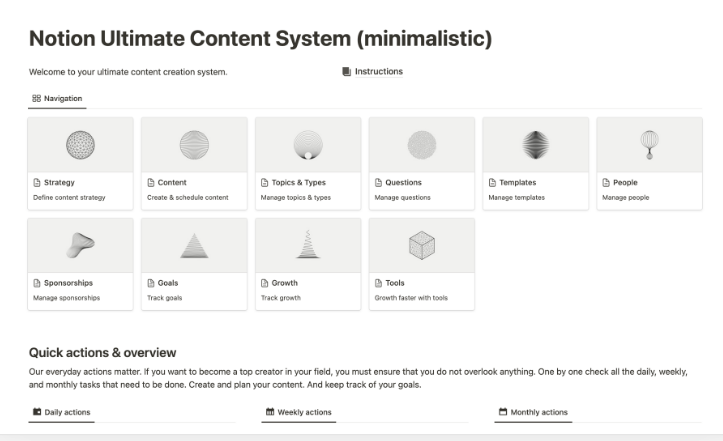 NotionWay - Notion Ultimate Content System (aesthethic) & (minimalistic) Download